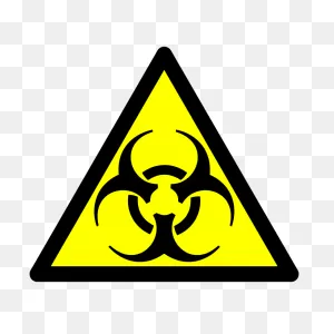 This Iso Circle Sign With Universal Biohazard Symbol Helps Keep Everyone  Away From Hazardous Biological Substances And Ensures Safety For All. - ClipartFlare.com 