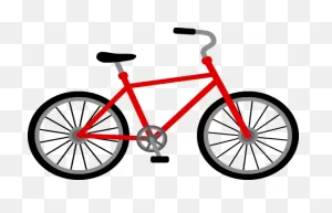 Red Bicycle Design - Free Clip Art | Bike Silhouette, Bicycle ClipartFlare.com 