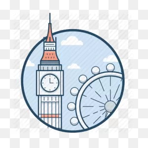 Big Ben, Ferris, London, London Eye, Millennium Icon - Download On ClipartFlare.com 