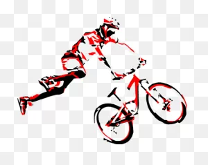 Dirt Bike Rider Drawing Images Pictures - Mountain Bike Stencil ClipartFlare.com 