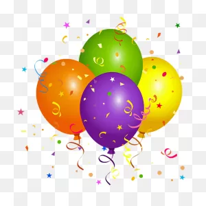 Balloons Confetti Party - Free Image On ClipartFlare