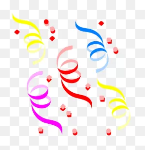 Ribbons Colorful Confetti - Free Vector Graphic On ClipartFlare
