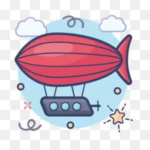 Air Transport, Airship, Blimp, Drigible, Zeppelin Icon - Download On ClipartFlare.com 