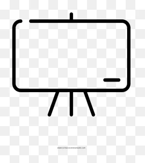 Blackboard Coloring Page - Line Art Clipart - Full Size Clipart ClipartFlare.com 
