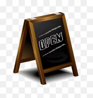 Blackboard Sign Says Open Clipart. Free Download Transparent .png ClipartFlare.com 