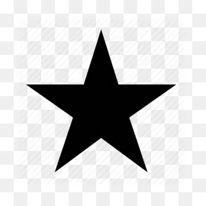 Black Star Clipart - Star, Triangle, Transparent Clip Art
