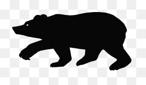 American Black Bear Silhouette Cartoon Clip Art - Bear Png ClipartFlare.com 