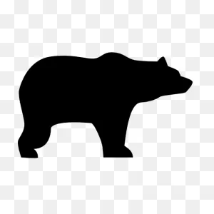 Bear Bear Black And White Silhouette Clipart - Bear Clipart ClipartFlare.com 