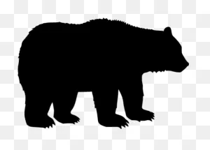 Black Bear Clipart Transparent - Black Bear Silhouette - Png ClipartFlare.com 