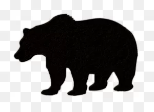 Bear Cub Clipart Colorful Bear - Black Bear Silhouette No ClipartFlare.com 