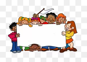 School Clip Art By Phillip Martin, Gang With Blank Poster