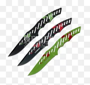 Zombie Hunter Three Piece Throwing Knife Set - Hunting Knife ClipartFlare.com 