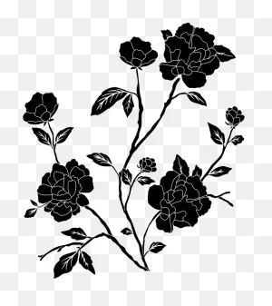 Flower Black And White Clip Art - Black And White Png Download ClipartFlare.com 