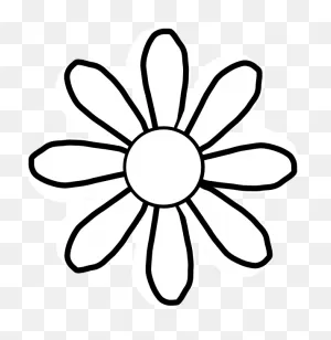 Flower Pattern | Flower Clipart, Flower Drawing, White Flower Clip