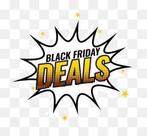 Black Friday Deals Cartoon Stickers Black Friday