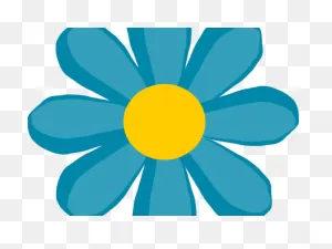 Download Petal Clipart Cute Blue Flower - Flower Clip Art Png ClipartFlare.com 