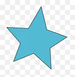 Cute Blue Star Clip Art - Cute Blue Star Image