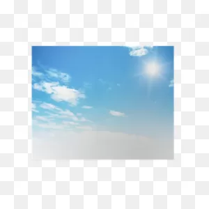 Blue Sky Background With Tiny Clouds Poster • Pixers® - We Live To ClipartFlare.com 