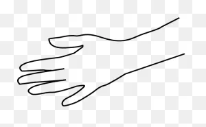 Hand-Clipart-Black-And-White-Blank-Hand-Hi – Lala Raščić