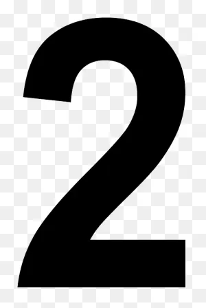 Number 2 Black And White Png Image | Black And White, Black, Numbers