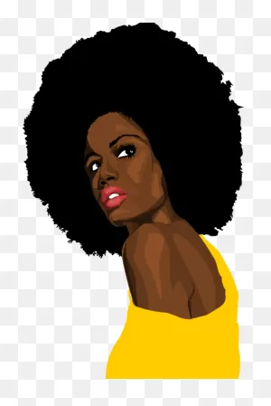 African Americans Black Woman Female Art - Black Woman Afro ClipartFlare.com 