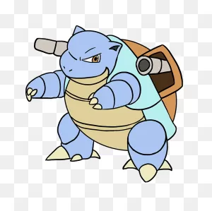 How To Draw Blastoise Pokémon - Really Easy Drawing Tutorial ClipartFlare.com 