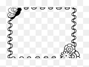 Decorative Border Clipart Artistic - Black And White Border Design ClipartFlare.com 