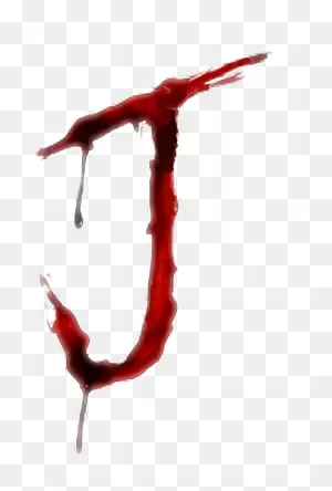 Blood #bloody #alphabet #letter #writing #j - Blood Writing J ClipartFlare.com 