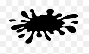 Black Paint Splatter Transparent Png - Stickpng