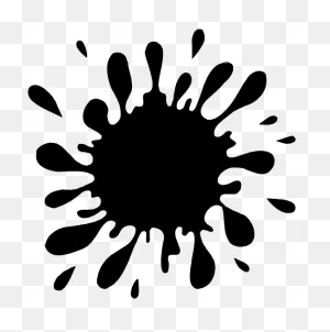 Download Splash Decal - Black Paint Splatter Clip Art - Full Size ClipartFlare.com 