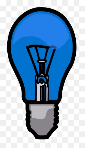 Light Bulb - Clip Art Blue Light Bulb - (600X1036) Png Clipart ClipartFlare.com 