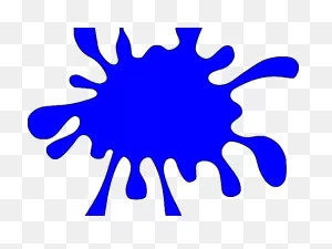 Blur Clipart Blue Paint - Orange Paint Splat Clipart - Png ClipartFlare.com 