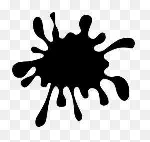 Paint Splatter Splash Ink Liquid Splat Dro - Black Paint Splash ClipartFlare.com 