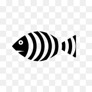 Fish With Black Stripes | Free PNG-WebP
