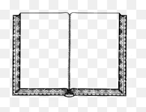 Empty Book Intentionally Blank Page Book Cover Coloring - Blank ClipartFlare.com 