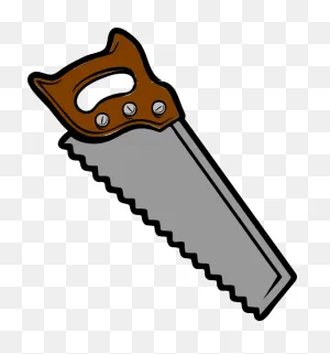 Hand Saw With Saw Blade Clipart - Clipart Suggest