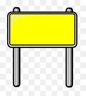 Blank Road Sign Clipart , Png Download - Sign Clip Art Png ClipartFlare.com 