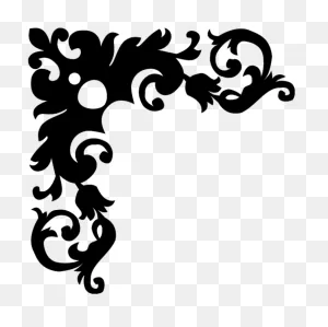 Pin Flower Border Design Clipart - Border Design Black And White ClipartFlare.com 