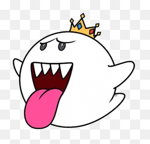 Download Hd Super Mario Bros Clip Art Cartoon - King Boo Mario ClipartFlare.com 