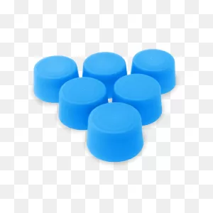 Replacement Water Bottle Caps - 6 Pack - Translucent Blue