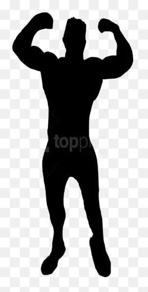 Bodybuilder Silhouette Png Transparent Background - Muscle Man ClipartFlare.com 