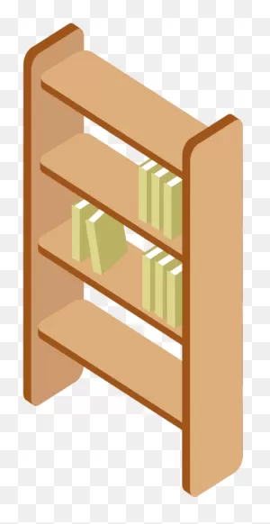 Bookshelf - Shelf Clipart - Full Size Clipart (#3562079) - ClipartFlare