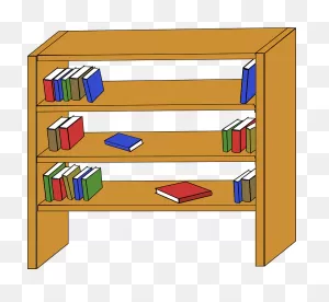 Bookshelf Clipart Transparent Background 12 - ClipartFlare