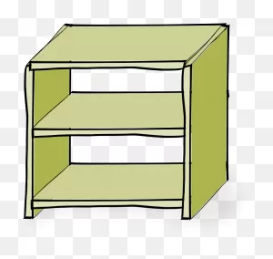 Empty Bookshelf Clipart 1 - ClipartFlare