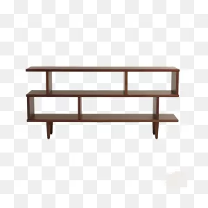 Walnut Brown Wood Ashlyn Bookshelf