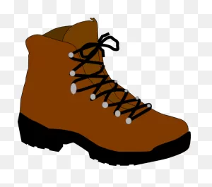 Hiking Boots Clipart - Clipart Suggest