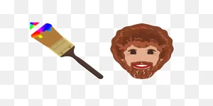 Bob Ross Paint Brush Cursor – Custom Cursor