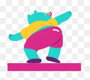 Bob Wiggles His Bum And Flaps His Arms Sticker - Bob To The Beat ClipartFlare.com 