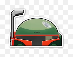 Die Cut Boba Fett Peeker – @ Stickerapp Shop