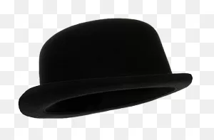 Black Bowler Hat Clipart - Large Size Png Image - ClipartFlare